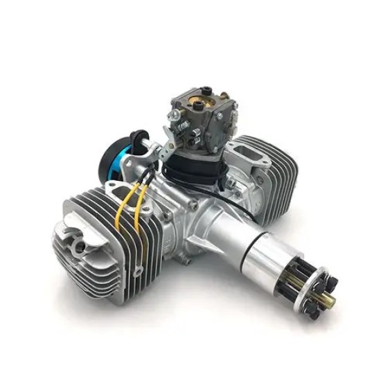 Original DLE120 120CC Gasoline Engine UAV Power System 180W Exhaust 120CC Twin Cylinder Power Generation System